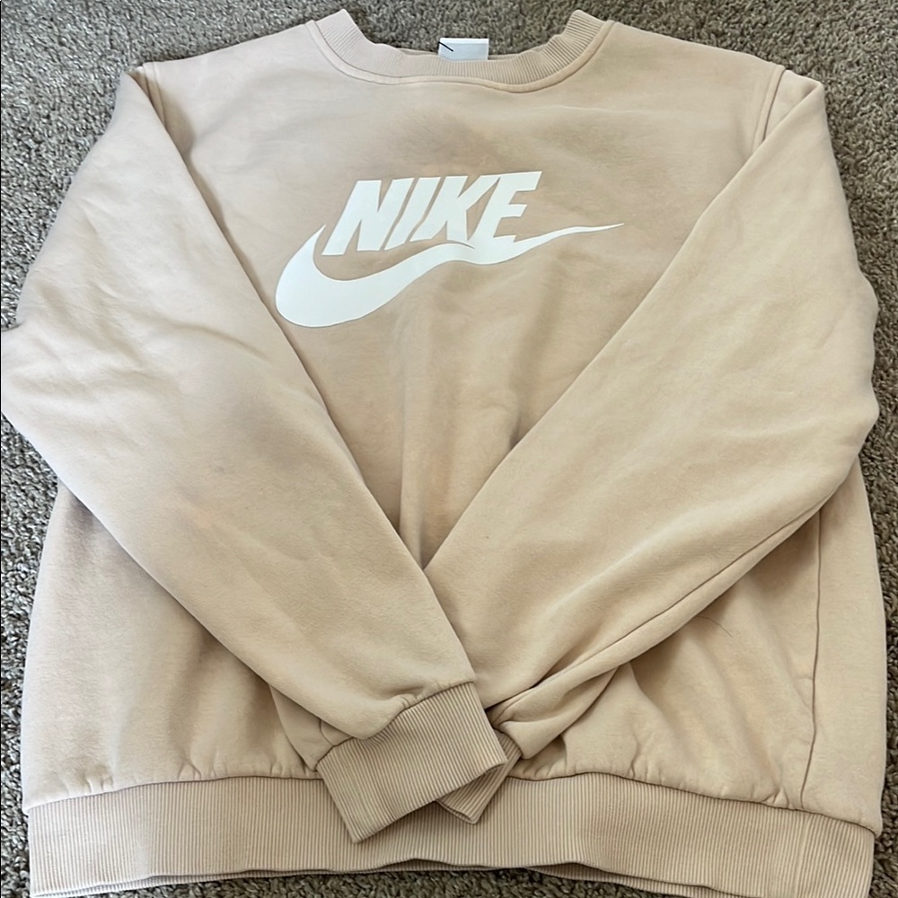 Nike girls Cream Sweater